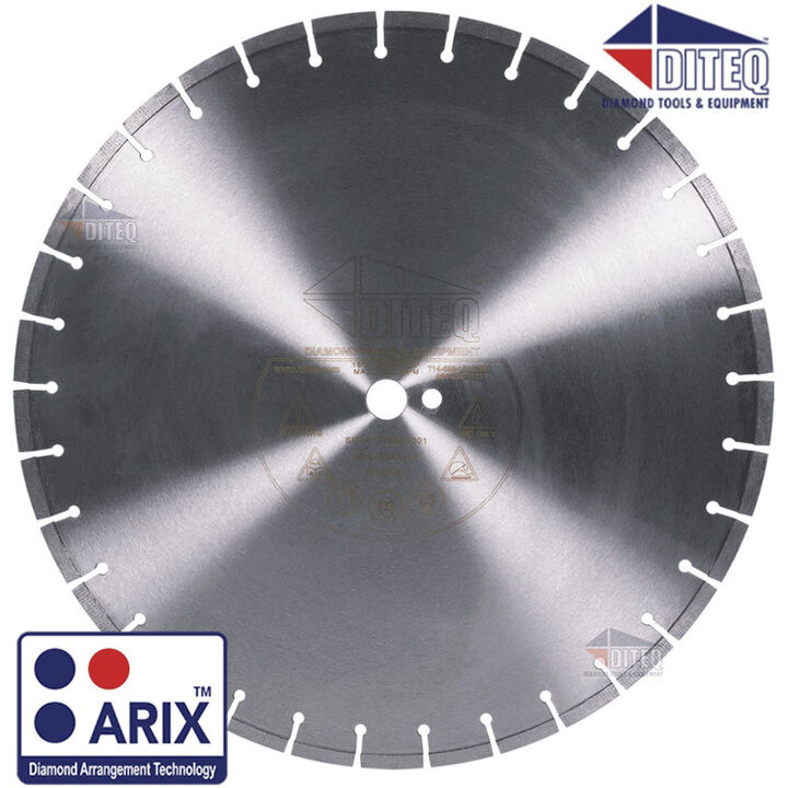 Diteq Arix 20 Inch Segmented Rim Diamond Blade for Concrete with Rebar