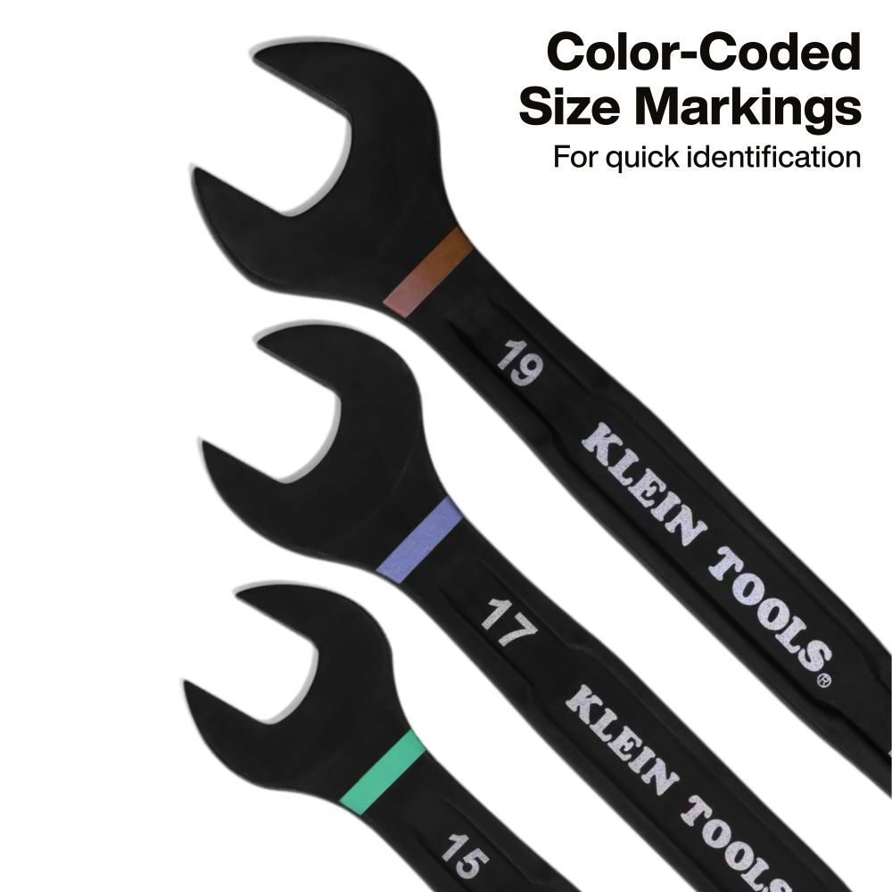 Klein Tools Ratcheting Combination Wrench Set Metric 8 Pieces, large image number 6