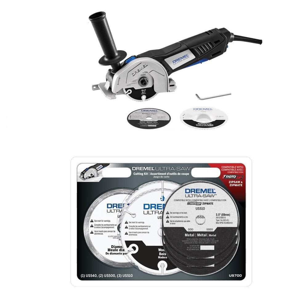 Dremel Ultra Saw 120V Compact Saw Tool Kit & 6-Piece Cutting Kit -Bundle, large image number 1