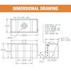 Buyers Products Company 50 Gallon Square Storage Tank - 38 Inch x 19 Inch x 22 Inch, small image number 2
