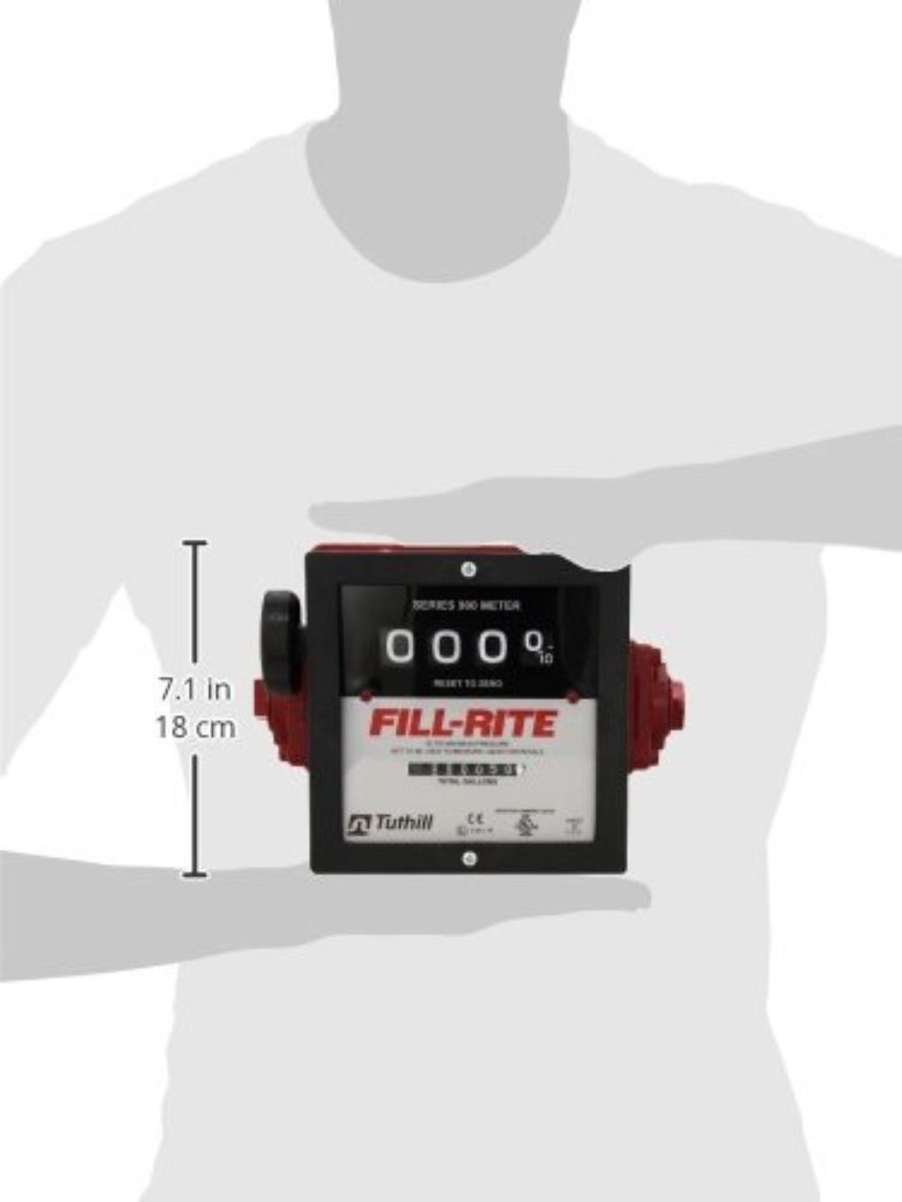Fill-Rite 6 to 40 GPM Meter. Accuracy of 2%. Gallon Register, large image number 3