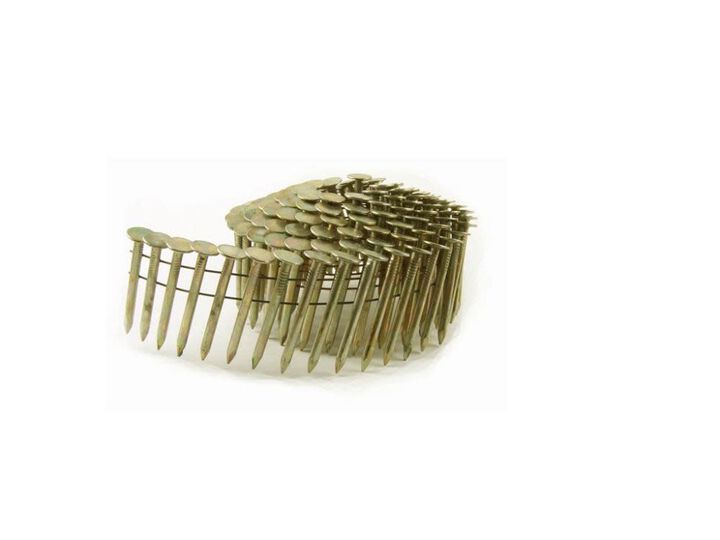 B and C Eagle 1 Inch 15 Degree Galvanized Wire Coil Roofing Nails 1080/Box