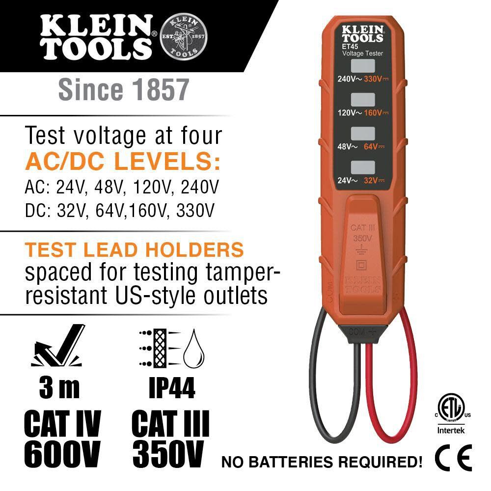 Klein Tools AC/DC Voltage Tester, large image number 2