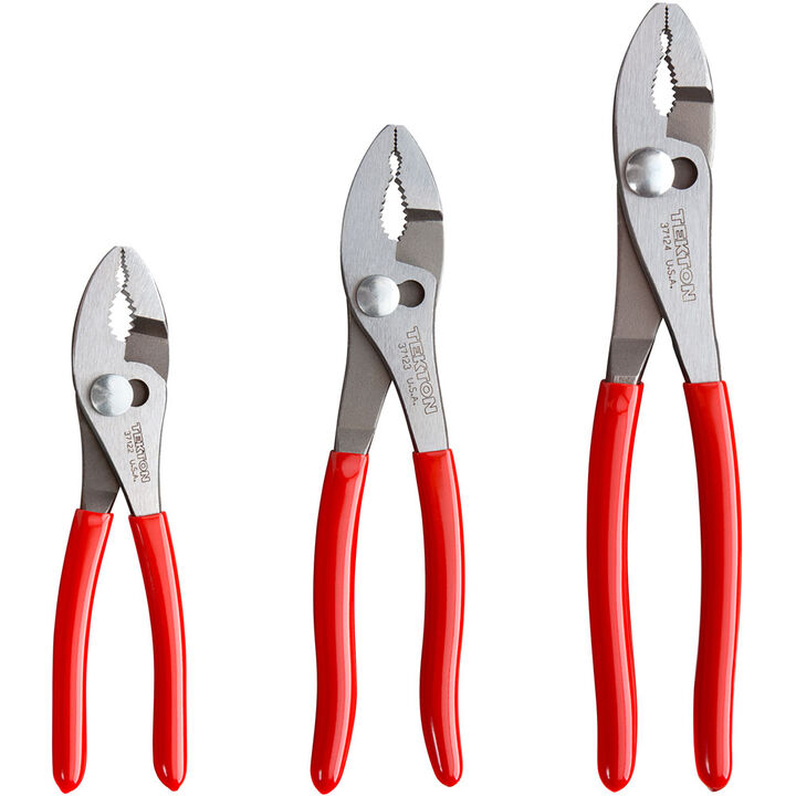 Tekton Slip Joint Pliers Set, 3-Piece (6-1/2, 8, 10 Inch)