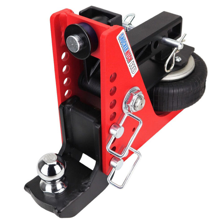 Shocker Hitch HD 20K 2 Inch Air Receiver Hitch & Drop Ball Mount 2 Inch Hitch Ball