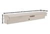 Weather Guard 87in Lo-Side Truck Tool Box Aluminum Clear, small image number 5