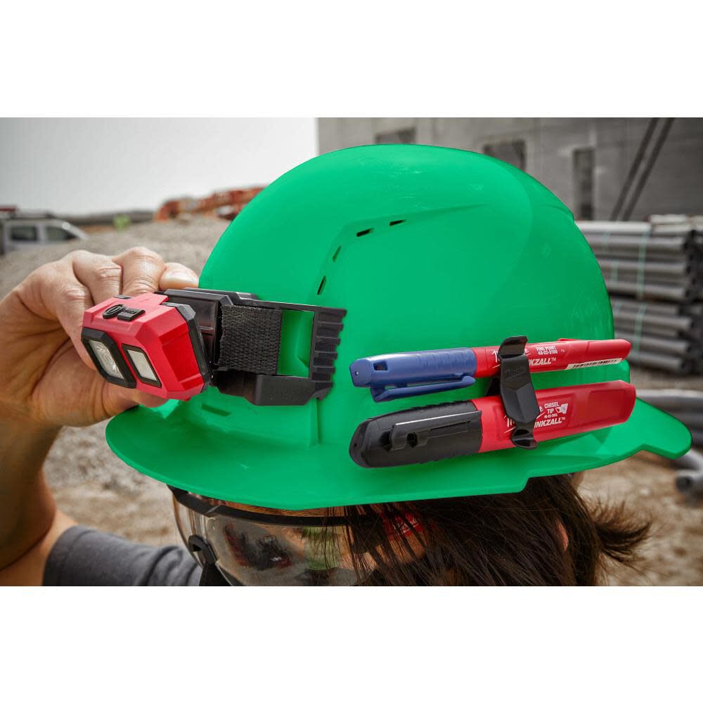 Milwaukee White Full Brim Hard Hat with 6pt Ratcheting Suspension Type 1 Class E, large image number 5