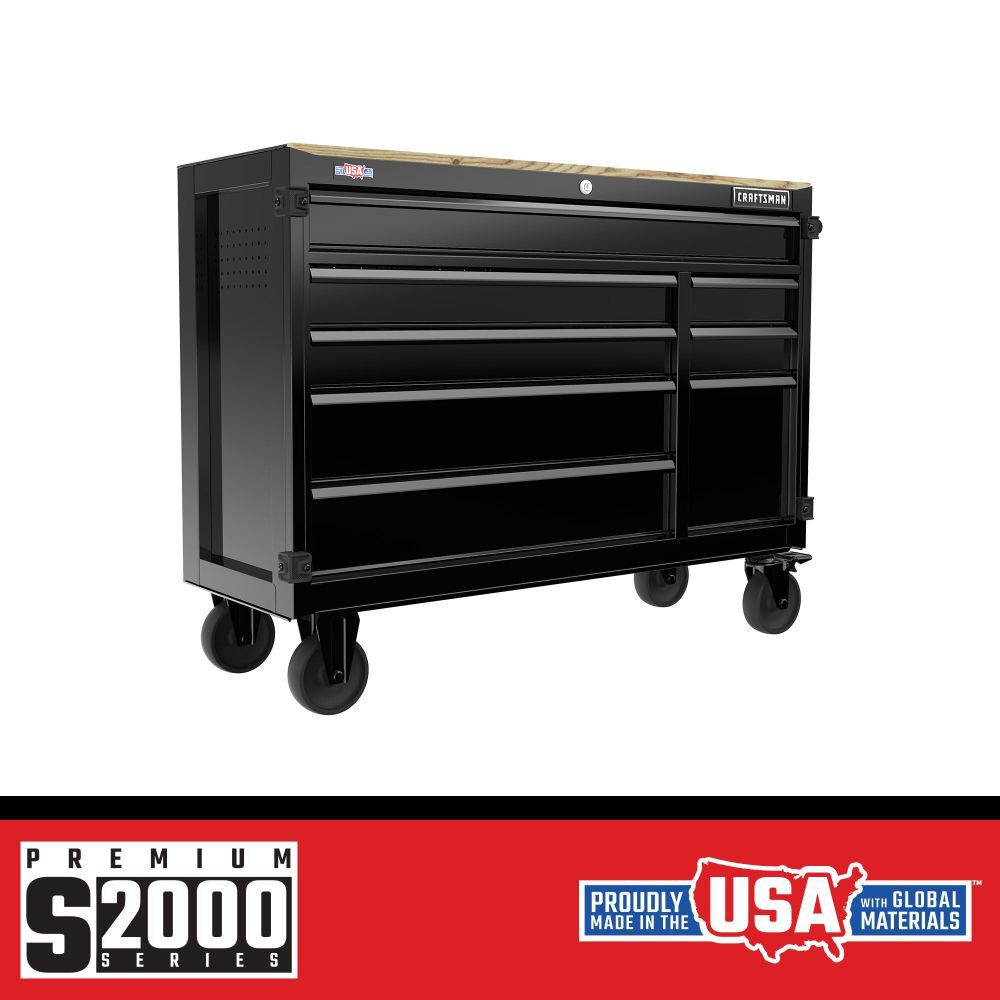 CRAFTSMAN Premium S2000 Series 52 Inch Wide 8-Drawer Workstation, large image number 2