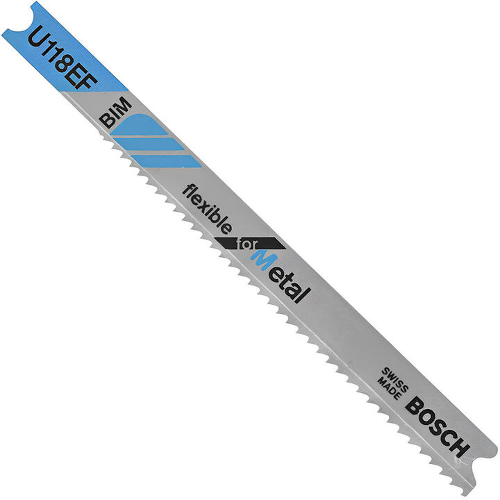 Bosch Jig Saw Blades 5pc 3 1/8in 14 18 Progressive TPI Flexible for Metal U shank
