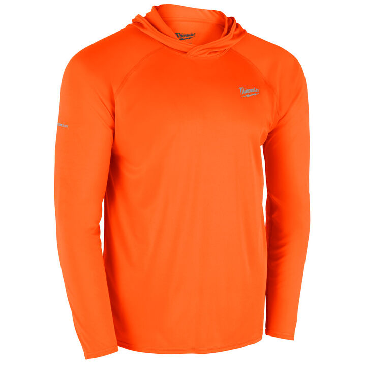 Milwaukee WORKSKIN Hooded Sun Shirt Orange Large