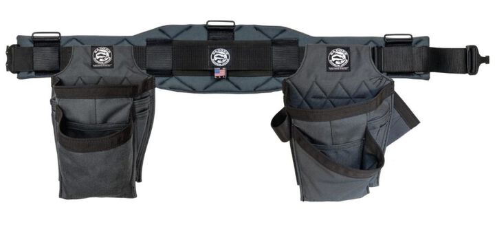 Badger Tool Belts Trimmer Toolbelt Set Gunmetal Gray Small