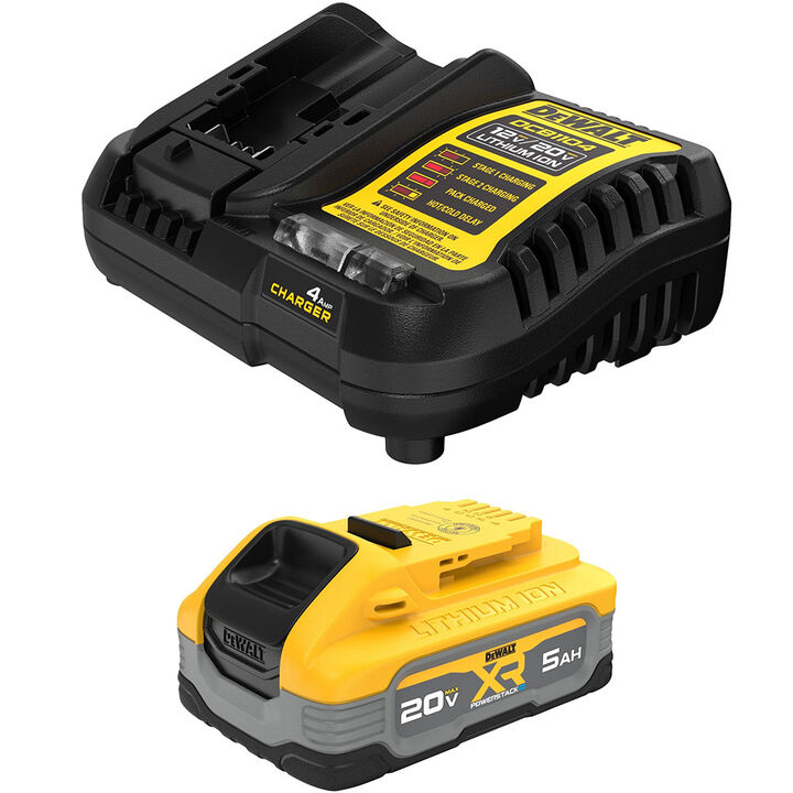 DEWALT 20V MAX POWERSTACK 5.0 Ah Battery Starter Kit