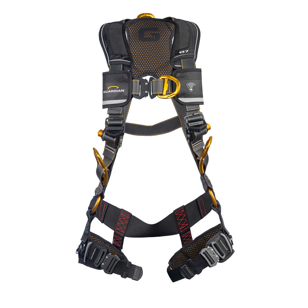 Guardian Fall Protection Full Body Harness with Chest/Leg Buckle Sternal & Hip D-Ring, large image number 1