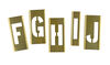 C H Hanson 2 Inch Stencil Set-Letter, Brass, 33 Pieces, small image number 3