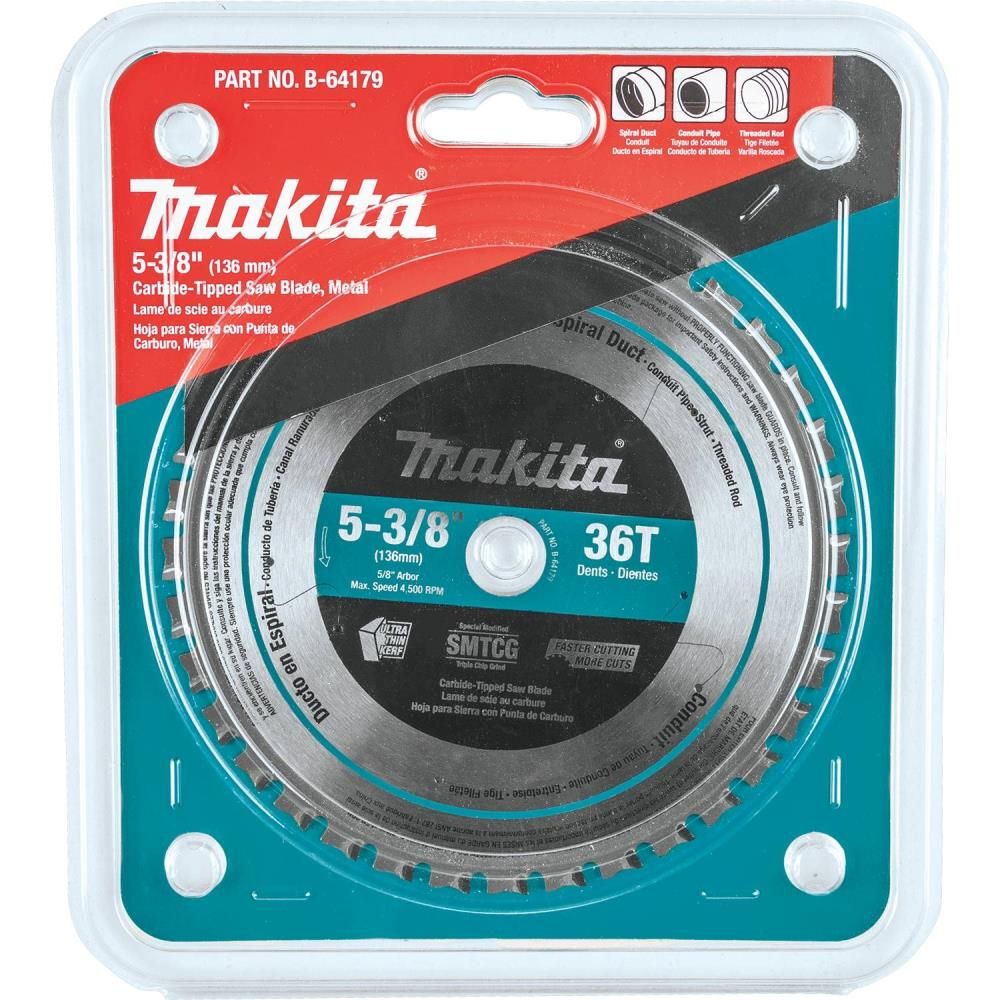 Makita 5-3/8 Inch 36T Carbide-Tipped Saw Blade Metal, large image number 2