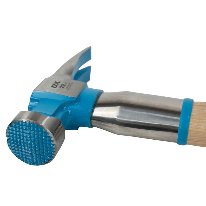 Ox Tools 22 Oz Steel Reinforced Shaft Head Hammer with Hickory Handle, large image number 1