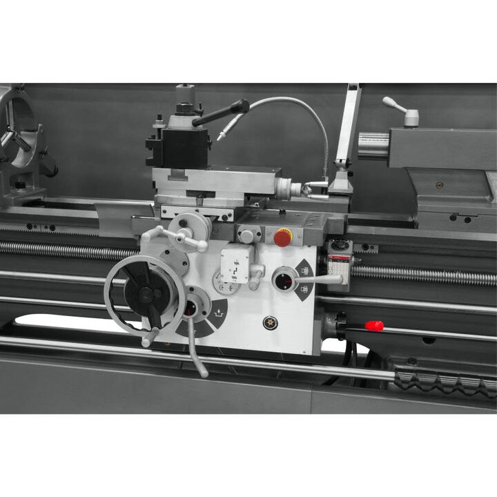 JET Gear Head 16 x 60 ZX Lathe with Newall DP700 DRO Installed, large image number 1