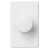 Lutron Dalia LED+ 120V 150W 1P Gloss White Rotary Light Dimmer Switch, small image number 1