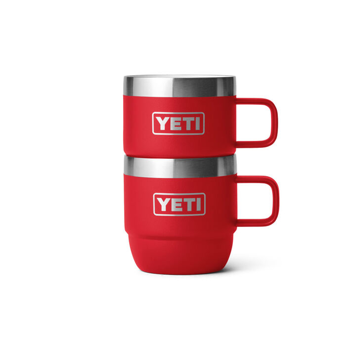 Yeti 6oz Rambler Stackable Mug Rescue Red 2pk