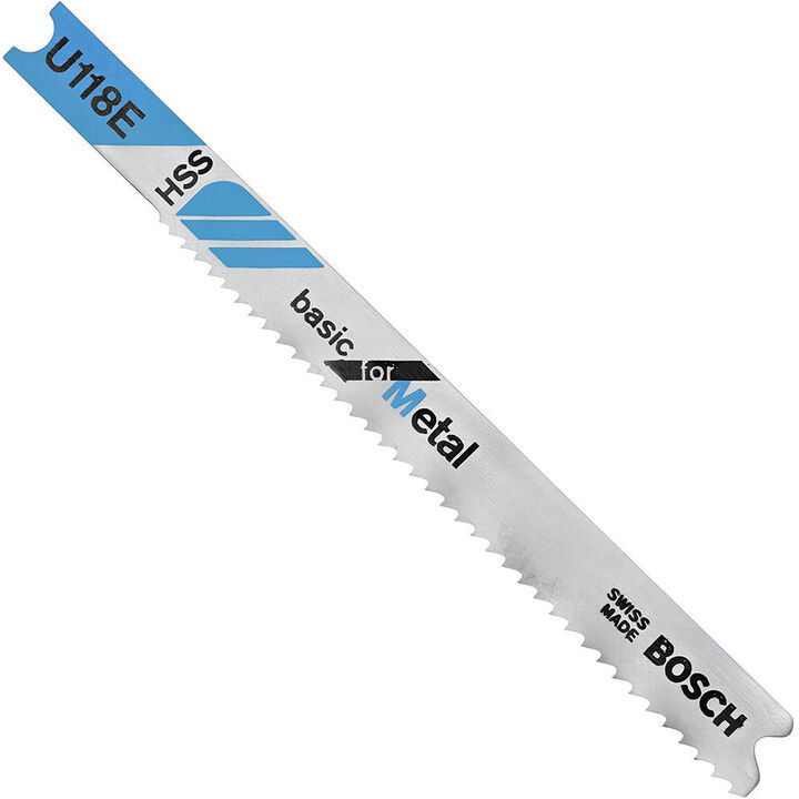 Bosch Jig Saw Blades 5pc 3 1/8in 14 18P TPI Basic for Metal U shank