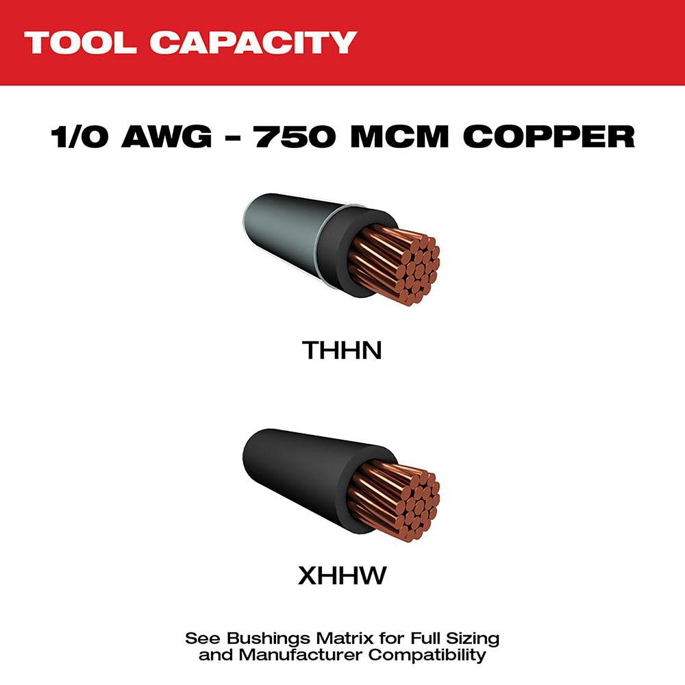 Milwaukee M18 Cable Stripper Kit with 17 Cu THHN / XHHW Bushings, large image number 4