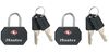 Master Lock 1-1/4 In. (32mm) Wide Solid Metal TSA-Accepted Luggage Lock Black 2 pack - 4681TBLK, small image number 1