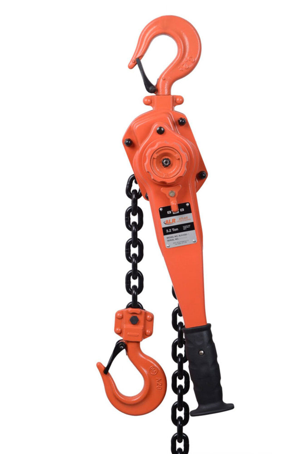 Atlas Lifting and Rigging ALH 3.2 Ton Lever Chain Hoist 15 Ft. Chain with Overload Protection, large image number 1