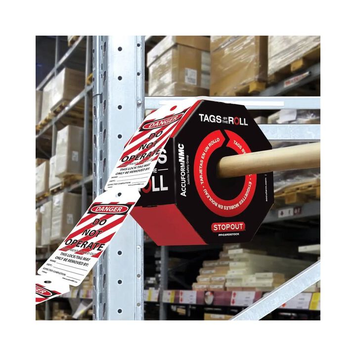 Accuform Cardstock OSHA Danger Do Not Operate Equipment Locked Out Tag, large image number 4