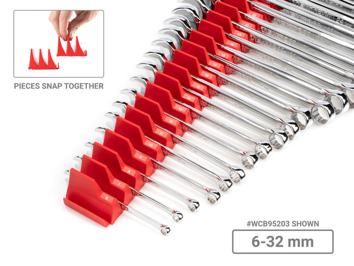 Tekton Combination Wrench Set, Modular Organizers, 1/41-1/4 in, 632 mm, large image number 3