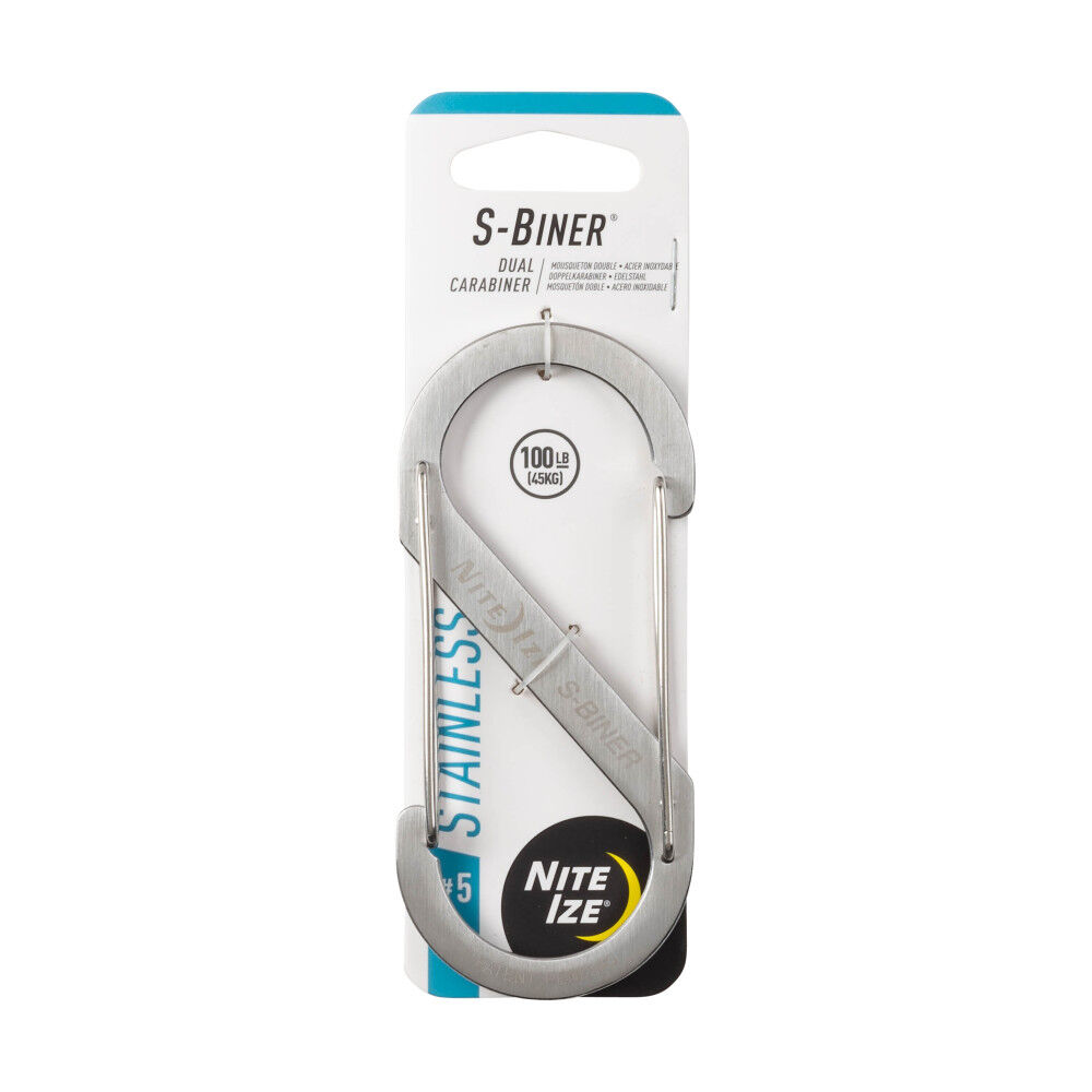Nite Ize S-Biner Dual Carabiner Stainless Steel #5 Stainless, large image number 1