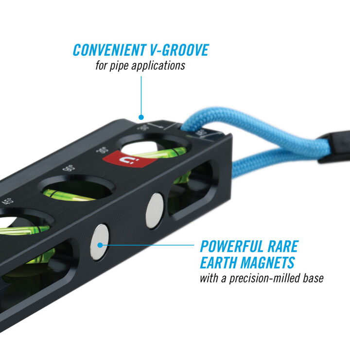 Channellock 6-1/2 Inch Magnetic Aluminum Billet Torpedo Level, large image number 11