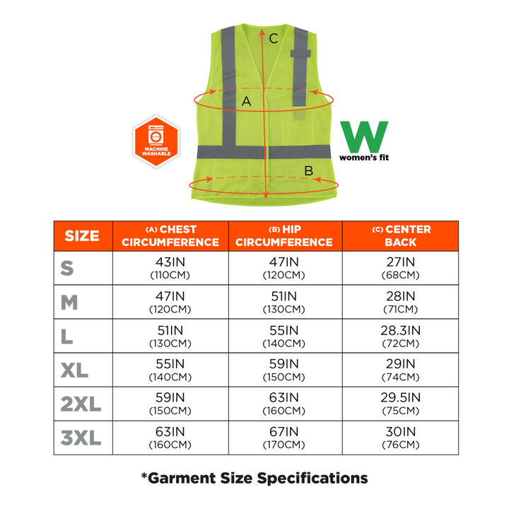 Ergodyne GloWear 8210HLW-S Class 2 Womens Vest, large image number 6
