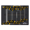 Wiha Dual Drive SAE T-Handle Foam Tray Set, 10 Piece, small image number 2