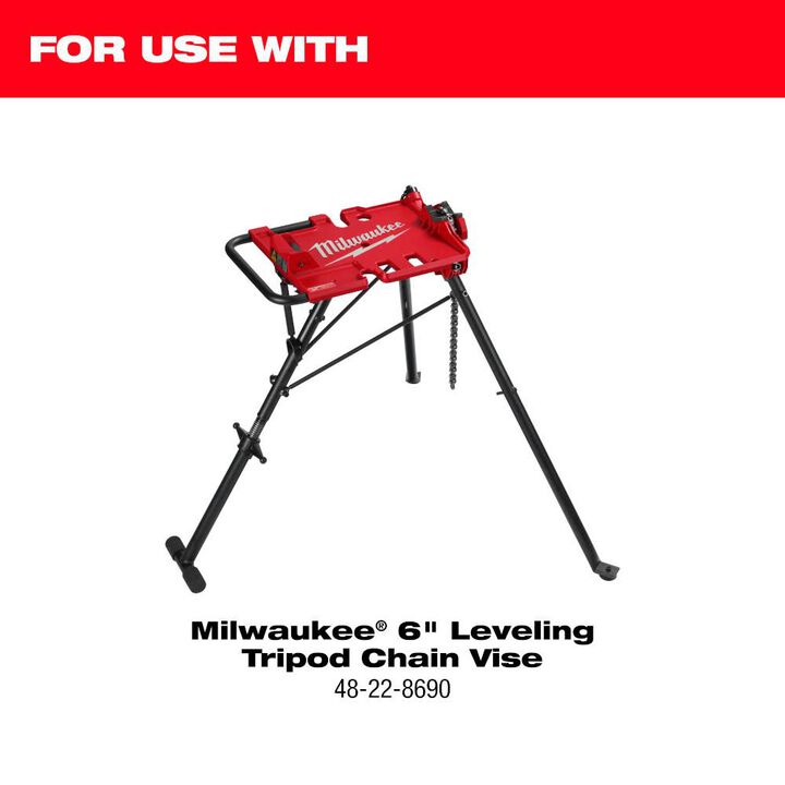 Milwaukee Stainless Steel Jaw for 6 Leveling Tripod Chain Vise, large image number 1