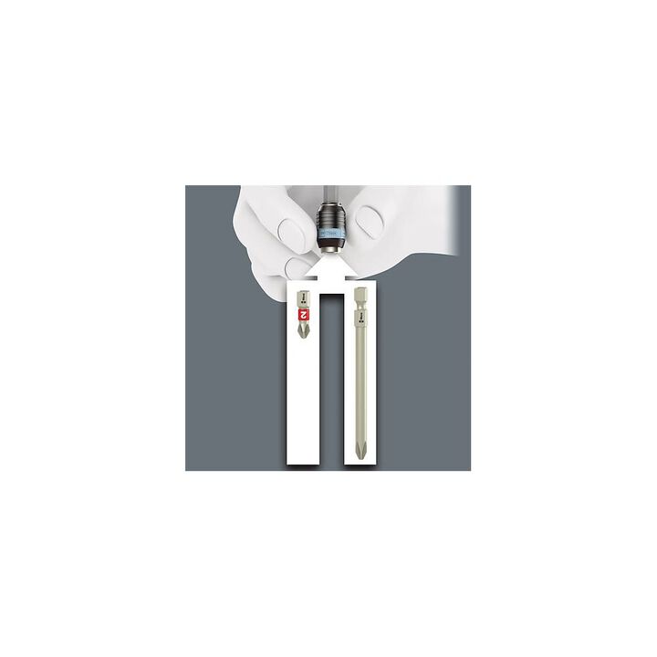Wera Tools 1/4in Hex Drive 3816 R Bitholding Screwdriver with Chuck, large image number 4