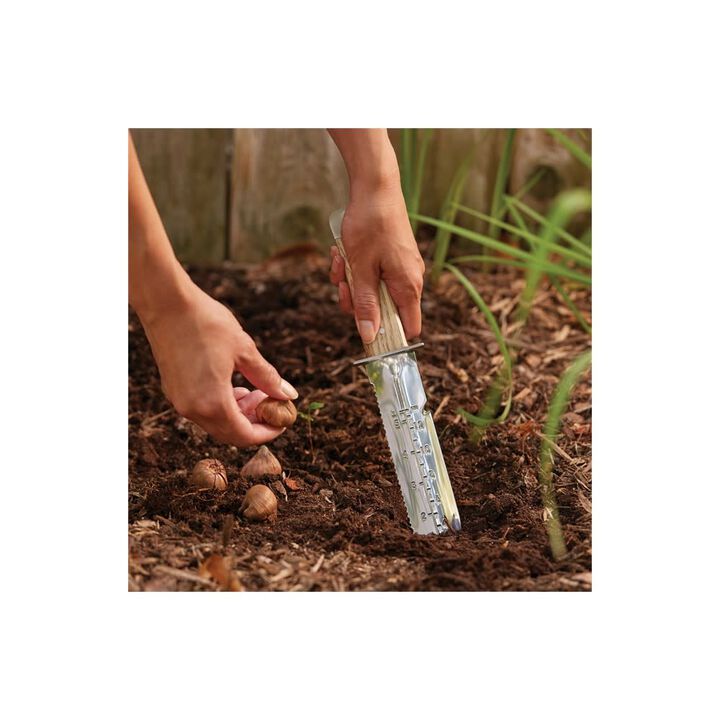 Fiskars Wooden Handle Multi Purpose Hori Hori Planting Tool, large image number 4