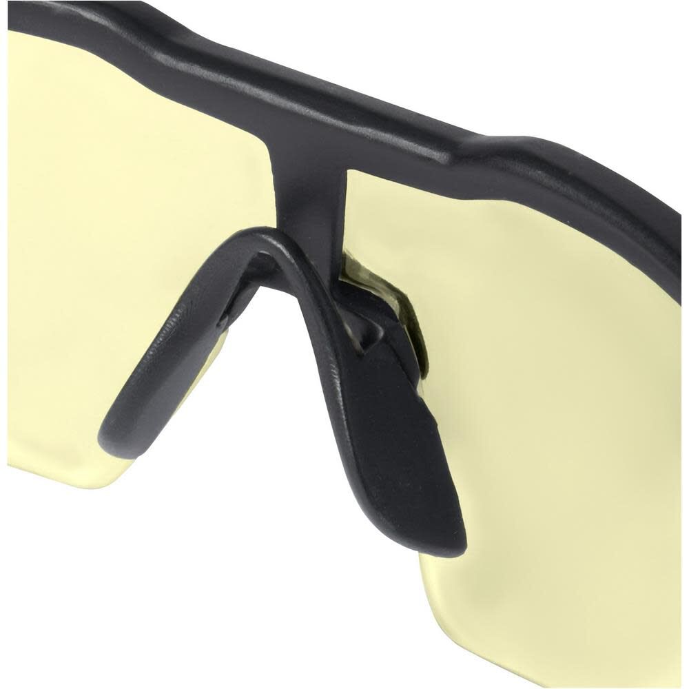 Milwaukee Safety Glasses - Yellow Anti-Scratch Lenses (Polybag), large image number 4