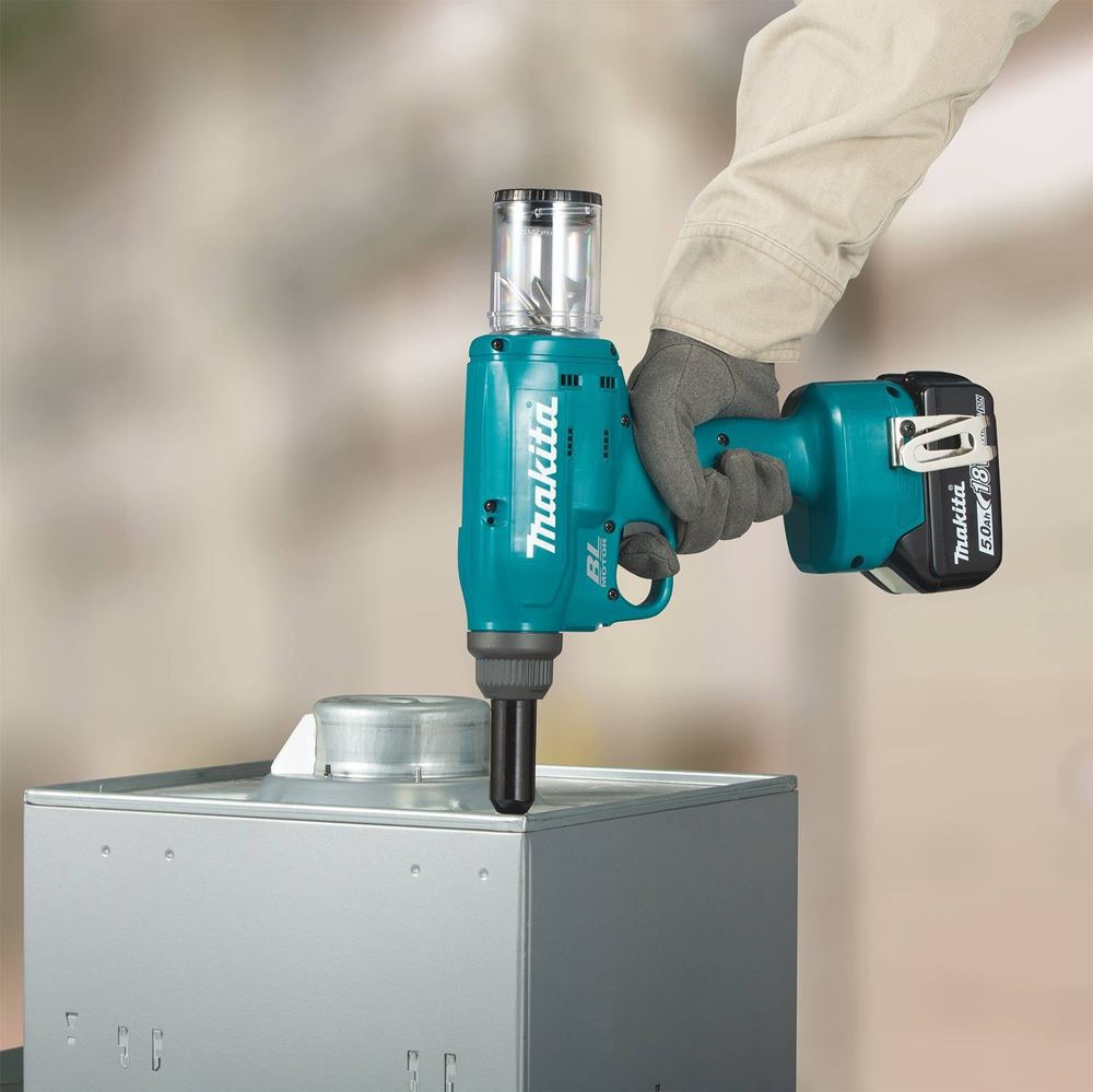 Makita 18V LXT Lithium-Ion Brushless Cordless 1/4in Rivet Tool Kit (5.0Ah), large image number 7