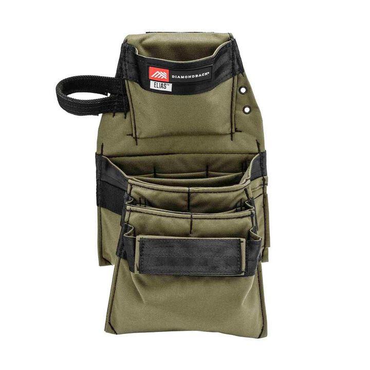 Diamondback Toolbelts Right Side Elias 2.0 Dominant Tool Belt Pouch, Ranger Green