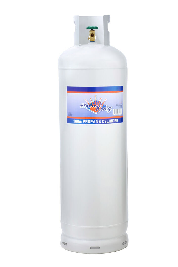 Flame King 100 Lb Steel Propane Cylinder with POL Valve Empty