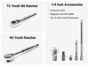 Tekton 1/4 Inch 6 Point Small Engine Repair Kit, Ratchet and Case, 50 Pieces, small image number 4