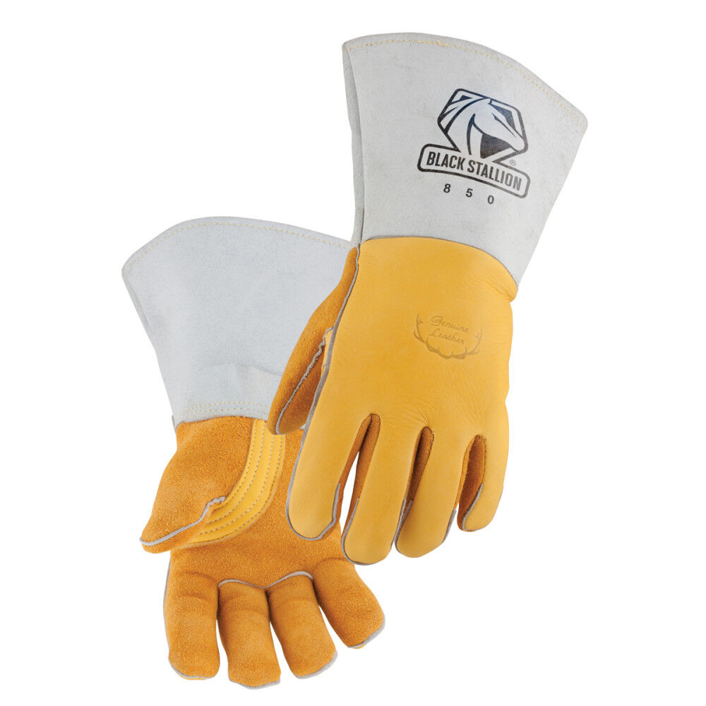 Black Stallion Welding Gloves Premium Elkskin Stick 2X, large image number 1