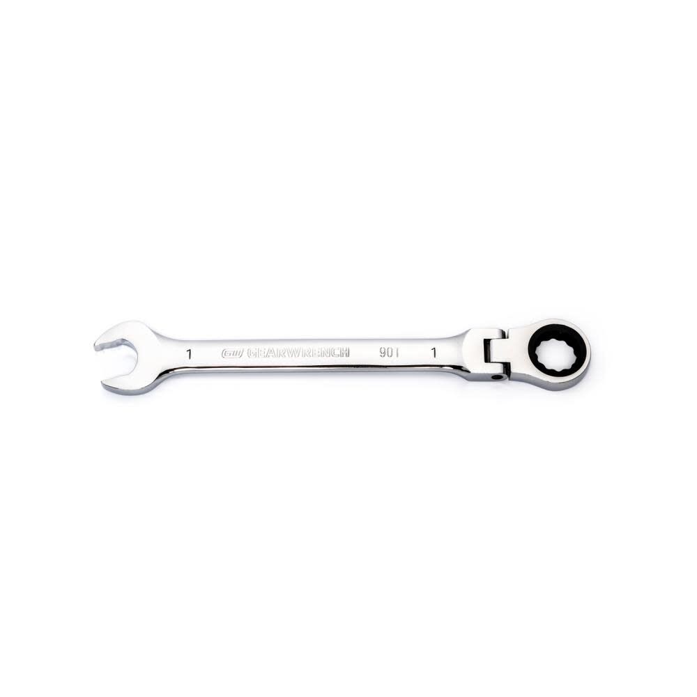 GEARWRENCH 1in 90T 12 Point Flex Head Ratcheting Combination Wrench, large image number 1