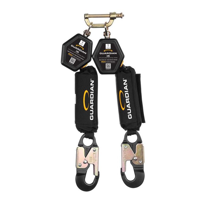 Guardian Fall Protection Class 1, CR5 Self-Retracting Lifeline Dual Leg Aluminum Snap Hook