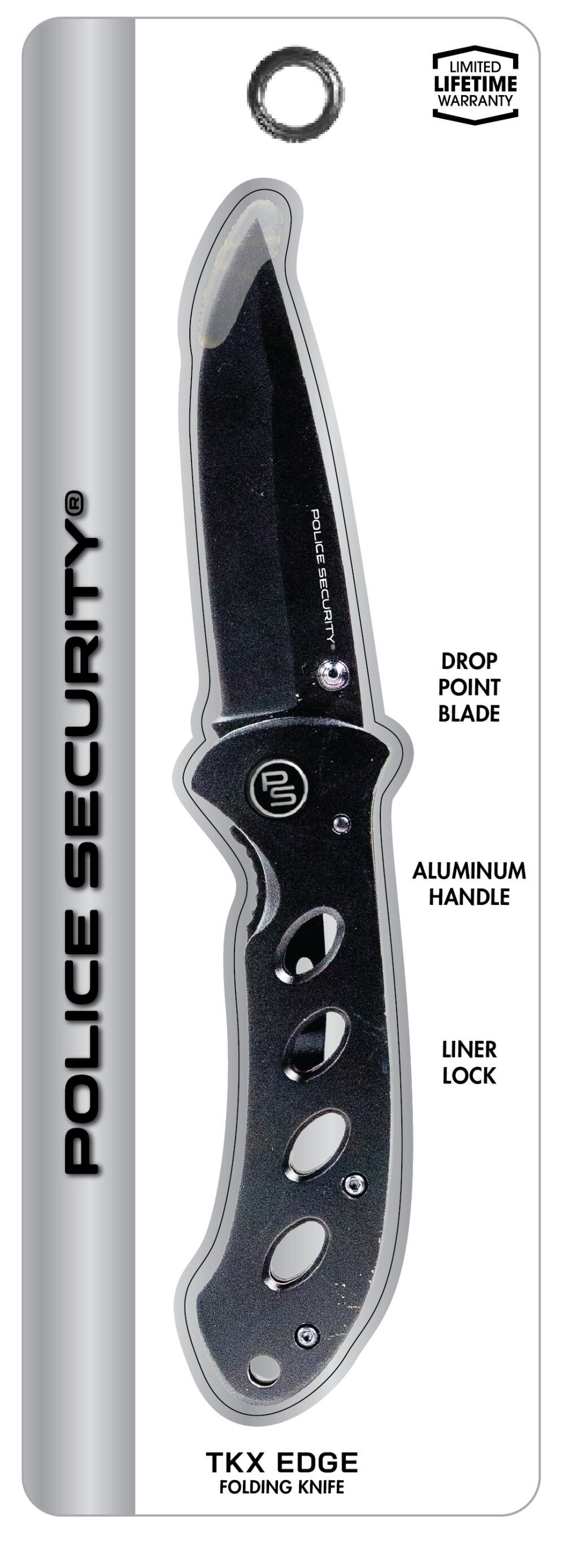 Police Security TKX Edge Drop Point Folding Knife, large image number 2