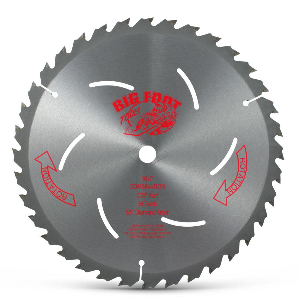 Big Foot Tools 10-1/4 Inch Blade 36 Tooth, large image number 1