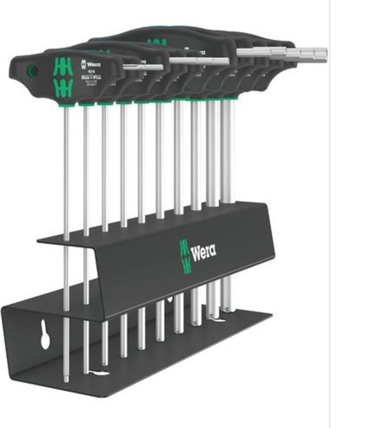 Wera Tools 454/10 HF T-Handle Imperial 2 Hex-Plus Screwdriver Set 10pc