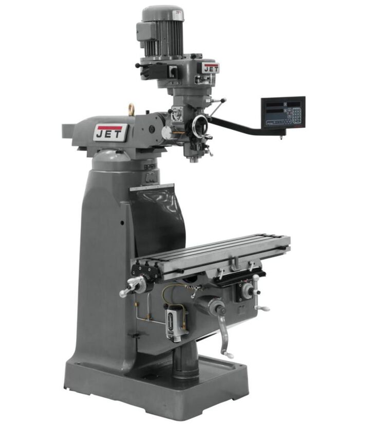 JET Vertical Milling Machine JTM-1 with NEWALL DRO DP700 3AX KNEE(, large image number 2