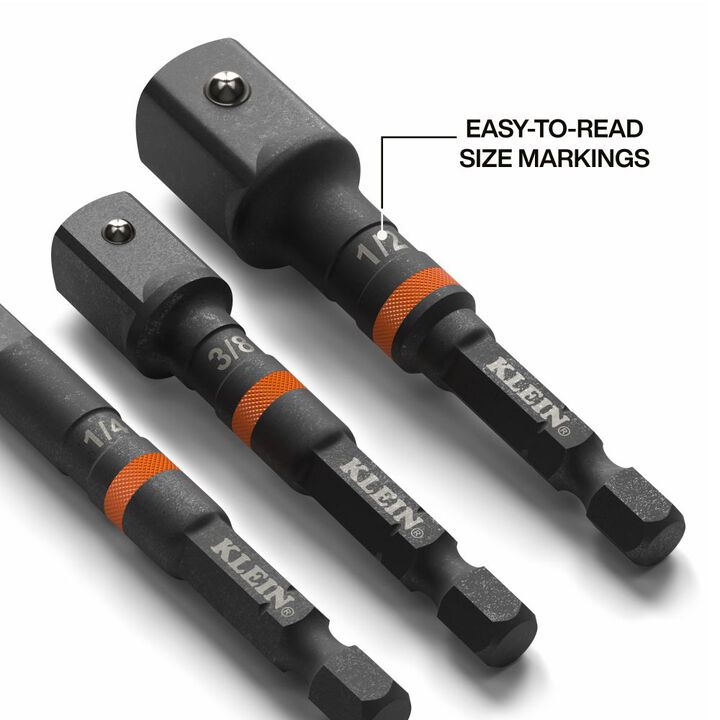 Klein Tools 3 Inch Impact Socket Adapter Set, large image number 2