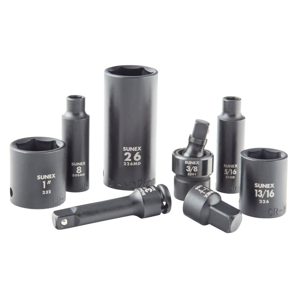 Sunex Master Impact Socket Set Black 68 Pieces, large image number 3